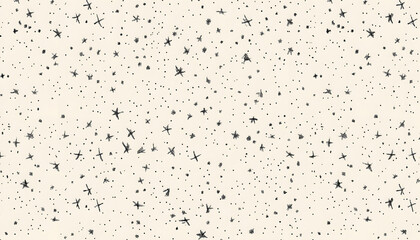 Obraz premium Repeating small icons, like stars, dots, or simple symbols, evenly spaced on a neutral background for a subtle pattern.