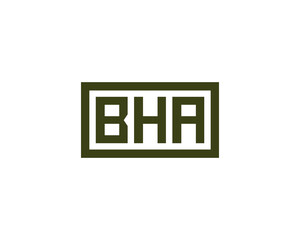 Obraz premium BHA logo design vector template. BHA