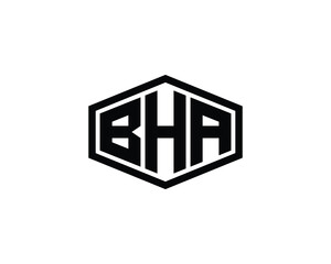 BHA logo design vector template. BHA