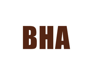 BHA logo design vector template. BHA