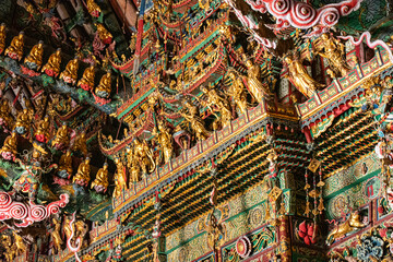 Gilded sculptures & painted statues art of the Ming and Qing Dynasties in Minor Western Heaven Mahavira Temple, Linfen, Shanxi Province, China - a famous ancient building in the game Black Myth Wukong