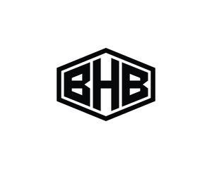 BHB Logo design vector template. BHB