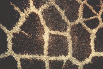 Close up brown giraffe skin texture
