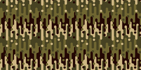 Obraz premium Camouflage background. Seamless pattern.Vector. 迷彩パターン テクスチャ 背景素材