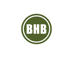 BHB Logo design vector template. BHB