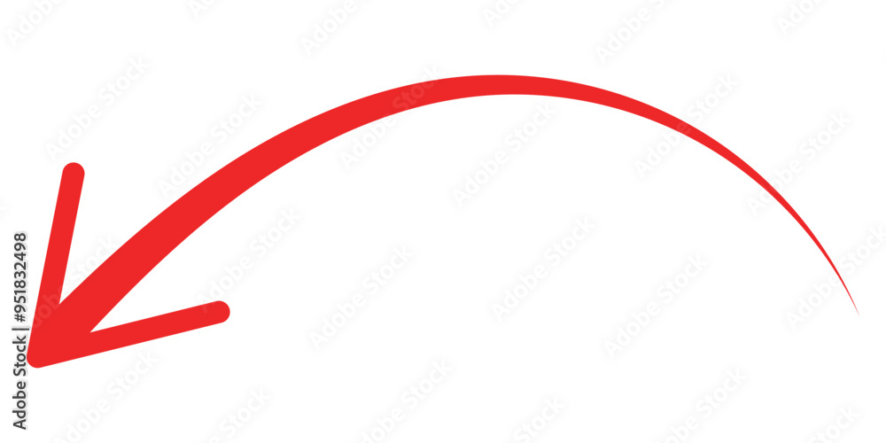 Poster curved arrow icon vector. arrow pointer icon sign symbol in trendy flat style. arrow vector icon. ep