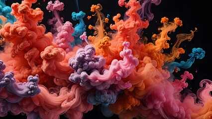 Fototapeta premium Colorful smoke