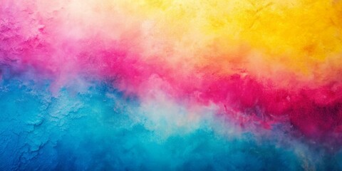Obraz premium Abstract Watercolor Sky with Blue, Pink, and Yellow Hues, watercolor , abstract , background , sky