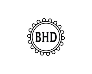 BHD logo design vector template. BHD