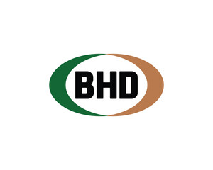 BHD logo design vector template. BHD