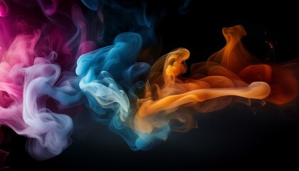 Fototapeta premium Dynamic colorful smoke effects