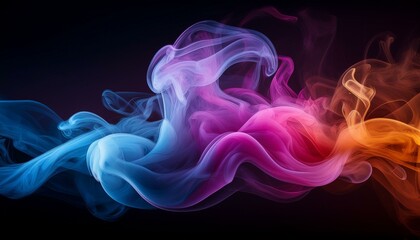 Fototapeta premium Dynamic colorful smoke effects