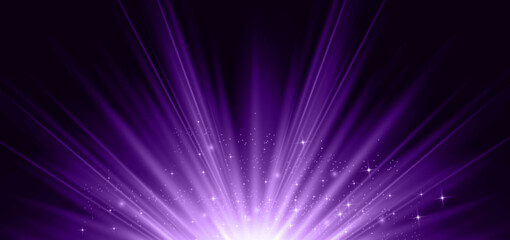Obraz premium Elegant purple light ray on black background with lighting effect and sparkle. Luxury design style.