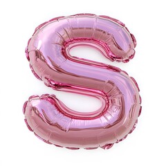 Bright Pink Inflatable Text S with Fluffy Features