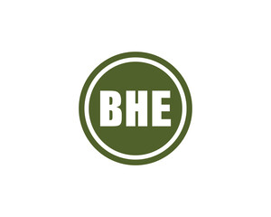 BHE logo design vector template. BHE