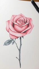 illustration de rose