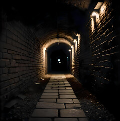 tunnel in the dark