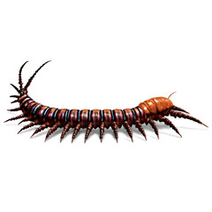 scolopendra on a transparent background
