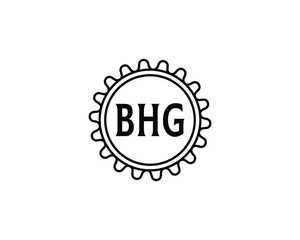 BHG logo design vector template. BHG