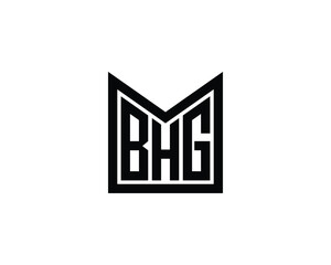 Fototapeta premium BHG logo design vector template. BHG