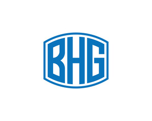 BHG logo design vector template. BHG