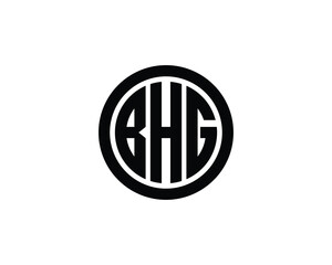 BHG logo design vector template. BHG