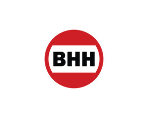 BHH logo design vector template. BHH