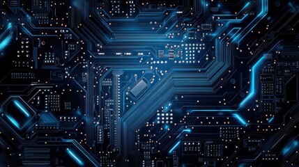 Fototapeta premium Abstract Circuit Board Technology Background