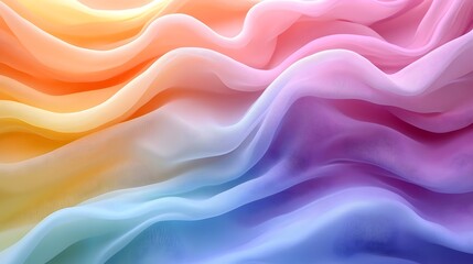 Obraz premium Calming pastel gradient background - Smooth flowing textures with vibrant abstract patterns