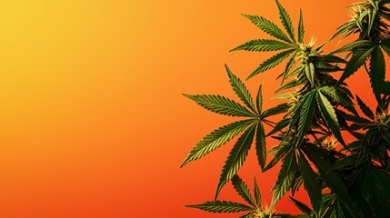 A retro 70s cannabis advertisement, complete with old-school fonts, warm, muted colors, and a laid-back, nostalgic vibe