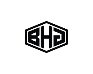 BHJ logo design vector template. BHJ