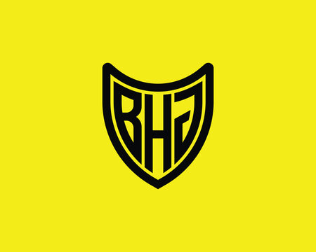 BHJ logo design vector template. BHJ