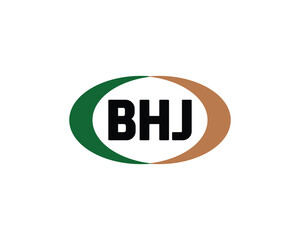 BHJ logo design vector template. BHJ