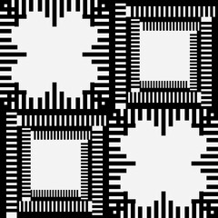 Abstract seamless pattern style is semi-pixel art for artwork and production.