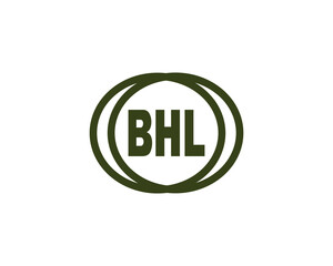 BHL Logo design vector template. BHL