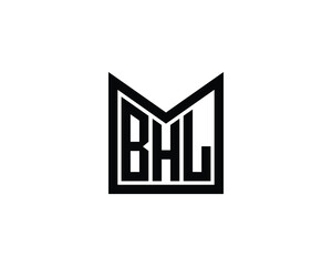 BHL Logo design vector template. BHL