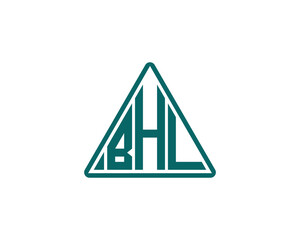 BHL Logo design vector template. BHL