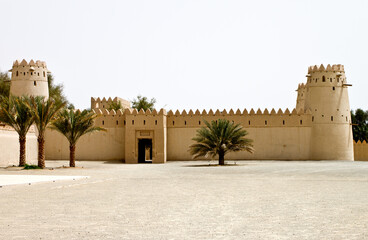 View of the Al-Jahili Fort in Abu Dhabi.