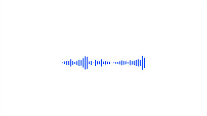 Audio Sound wave. Analog and digital audio signals. Interference voice recording. High frequency radio waves. voice message, music app. Audio wave icon. Equalizer template.