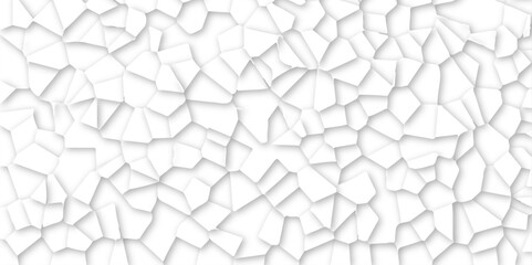 Abstract vector design 3d digital background white broken glass effect wall crack broken wall. Random lines decay grungy texture desolate distressed plates
