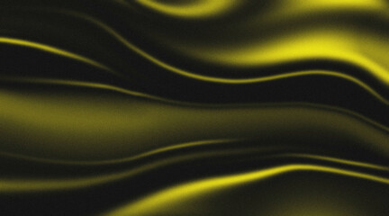 Elegant Black Background with Monochrome Noise and Fluid Fabric Pattern