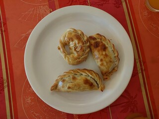 empanadas, delicious pie filled with different ingredients