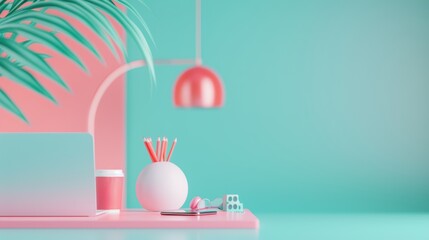 A creative workspace showcasing marketing professionals developing gamification strategies to increase engagement, with plenty of copy space for adding relevant text or visuals.