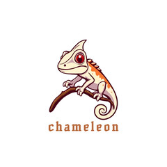 chameleon mascot logo cartoon illustration. Adobe Illustrator Artwork