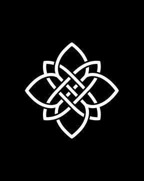 recommend clip art: Celtic knot minimalist line art illustration