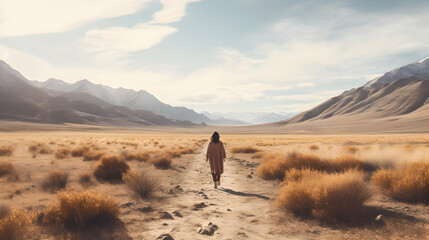 Mindful walking meditation
