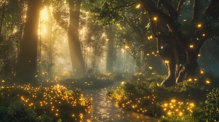 sunshine through the forrest vivic color