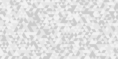 Abstract geometric vector seamless technology gray and white cube square paper background. surface creative diamond pattern gray Polygon Mosaic triangle, business and corporate background.