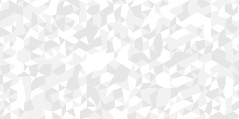 Abstract geometric surface vector creative diamond low polygon technology gray and white cube square paper texture background.