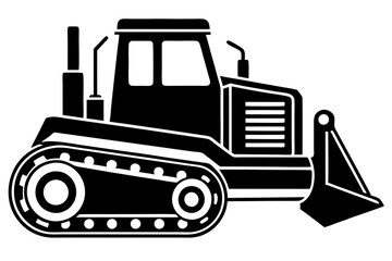 bulldozer vector illustration